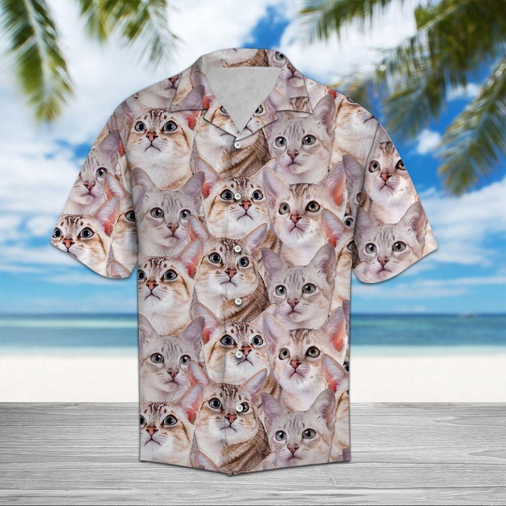 Tonkinese Aloha Hawaii Shirt Colorful Short Sleeve Summer Beach Casual For Men And Women Ha58000