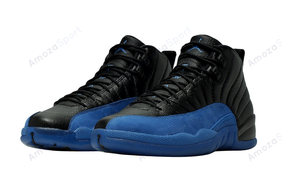 Jordan 12 Retro Black Game Royal  Basketball Shoes Sport Sneakers
