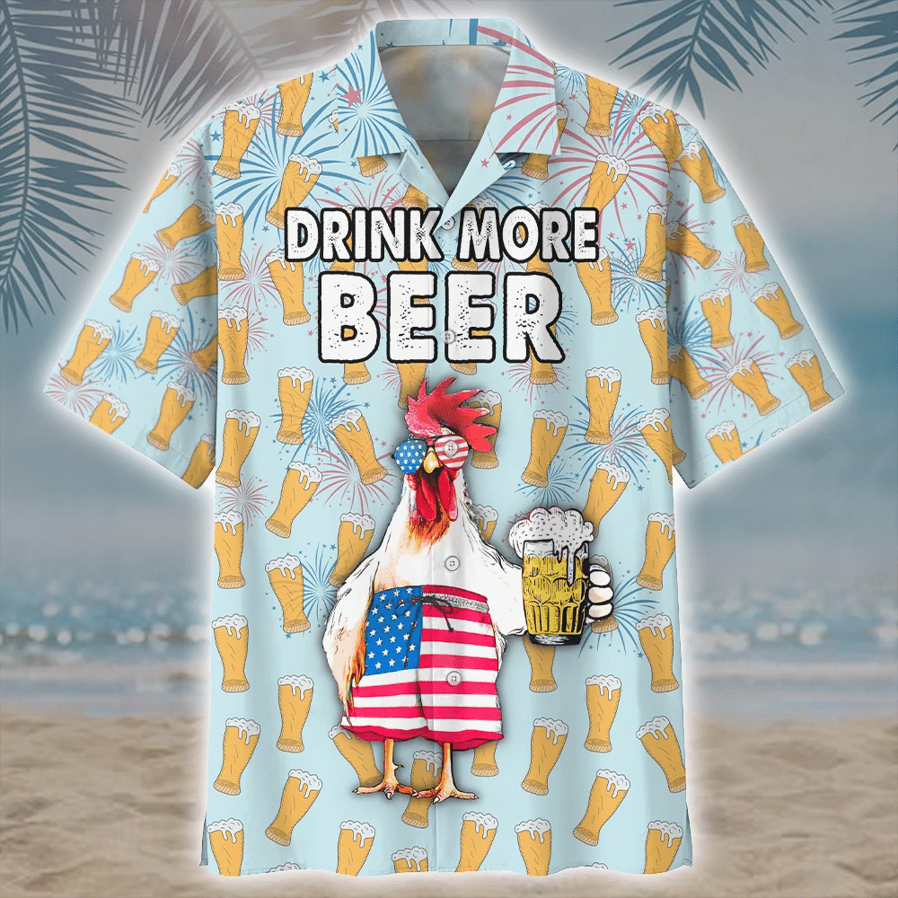 Chicken Beer Hawaii Shirt Unisex Adult Ha46596