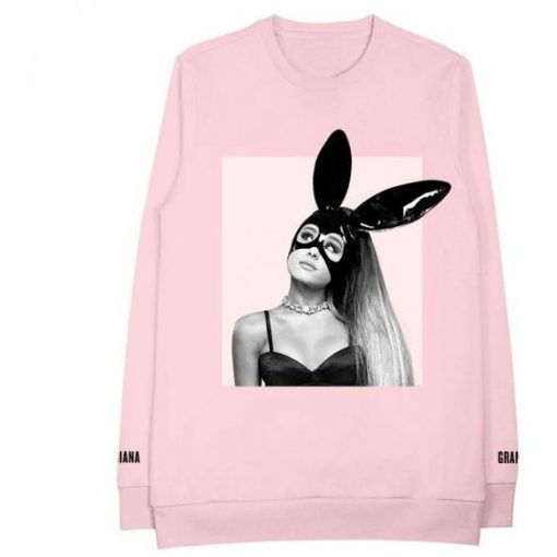 Bunny Ears Pink Ariana Grande Sweatshirt