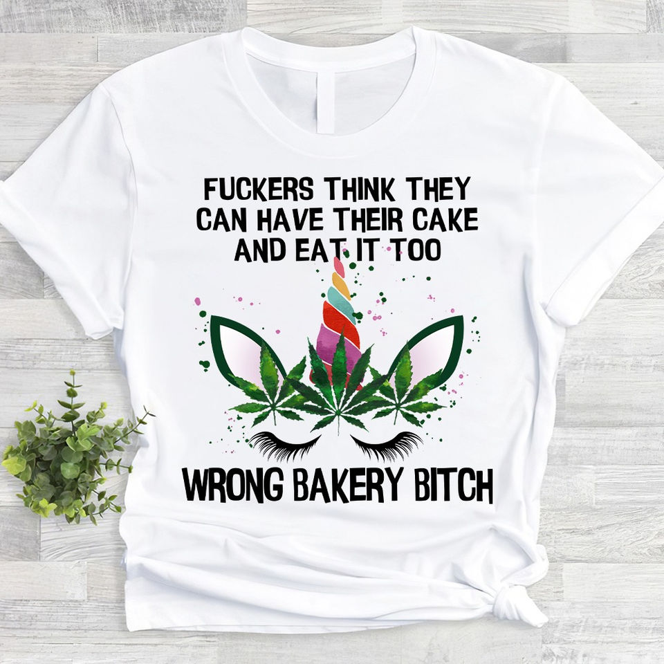 Wrong Bakery Funny Sarcastic Cannabis Weed Unicorn Gift Standard/Premium T-Shirt