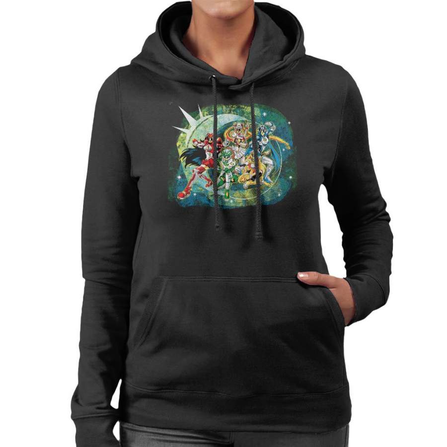 Power Rangers Sailor Moon Mix Women’s Hooded Sweatshirt