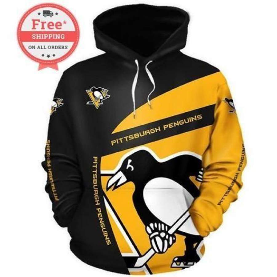 Pittsburgh Penguins Hockey Team Sweatshirts Print Unisex Hoodie Unisex 3D All Over Print