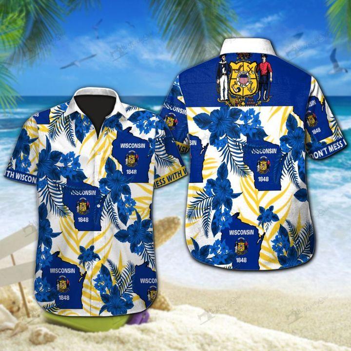 Wisconsin Hawaiian Shirt | Unisex | Adult | Hw7467