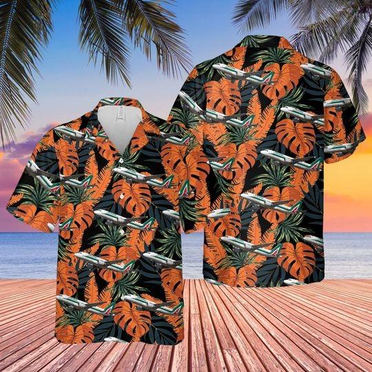 Alitalia Airbus Aloha Hawaii Shirts For Men Women Ha64208