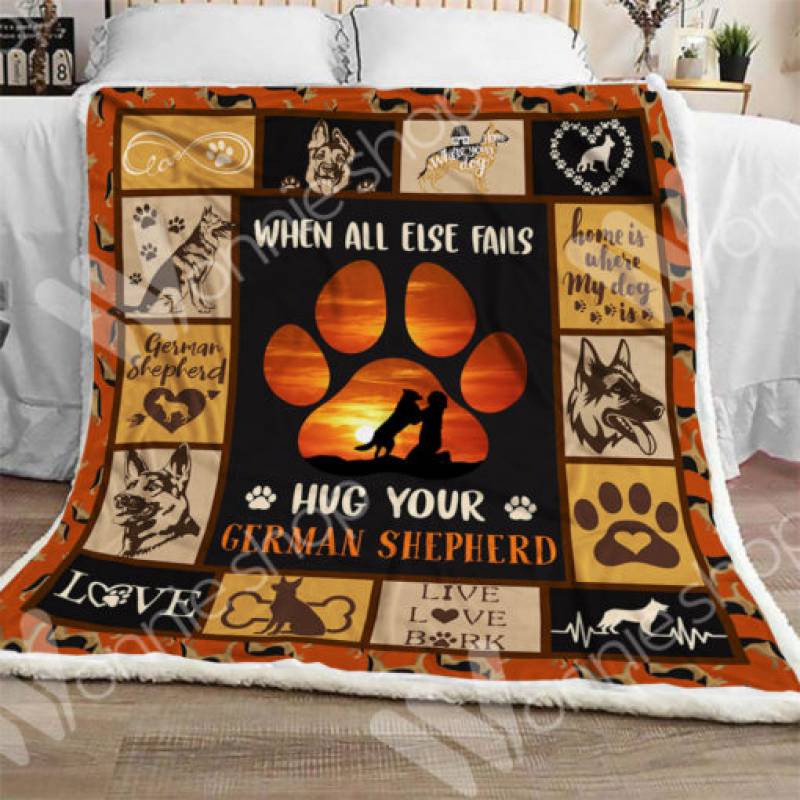 German Shepherd Dog Sherpa Blanket OCT2402 78O42