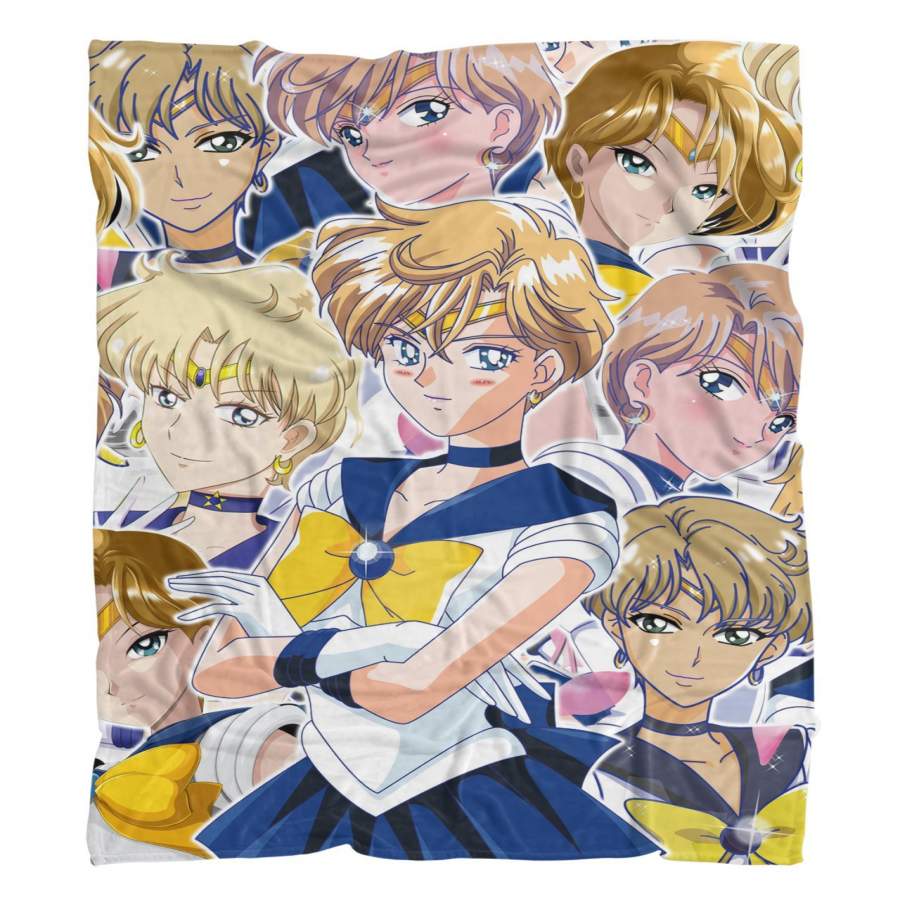 Sailor Uranus Fluffy Micro Fleece Throw Blanket