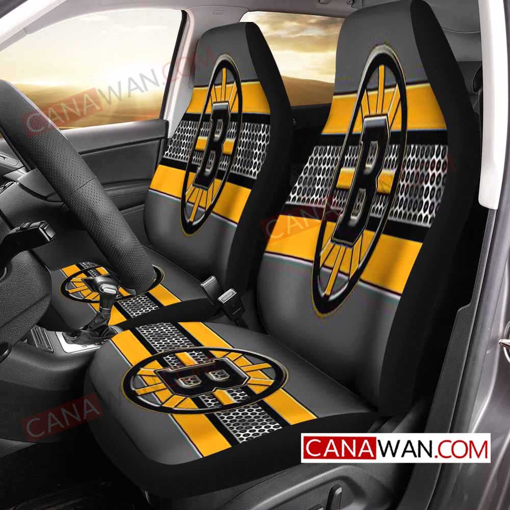 Boston Bruins Style880 3D Customized Personalized Car Seat Cover