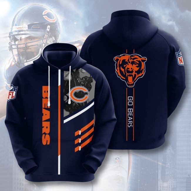 Chicago Bears 31 Unisex 3D Hoodie Gift For Fans