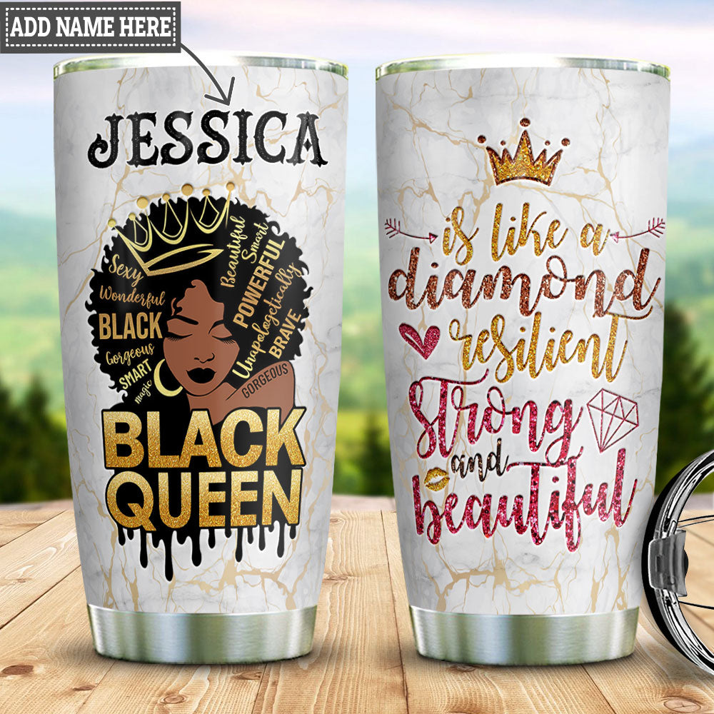 Personalized Black Queen Bwm Ttyz3007004Z Stainless Steel Tumbler