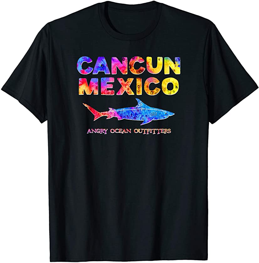 Cancun Mexico T Shirt Shark Fishing Tee