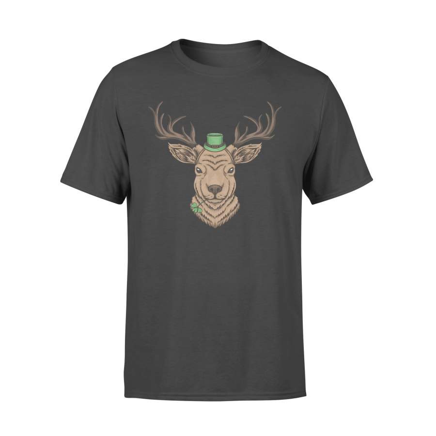 Cute Deer Shamrock Shirt, St Paddys Gifts, st pattricks t-shirt NQS150