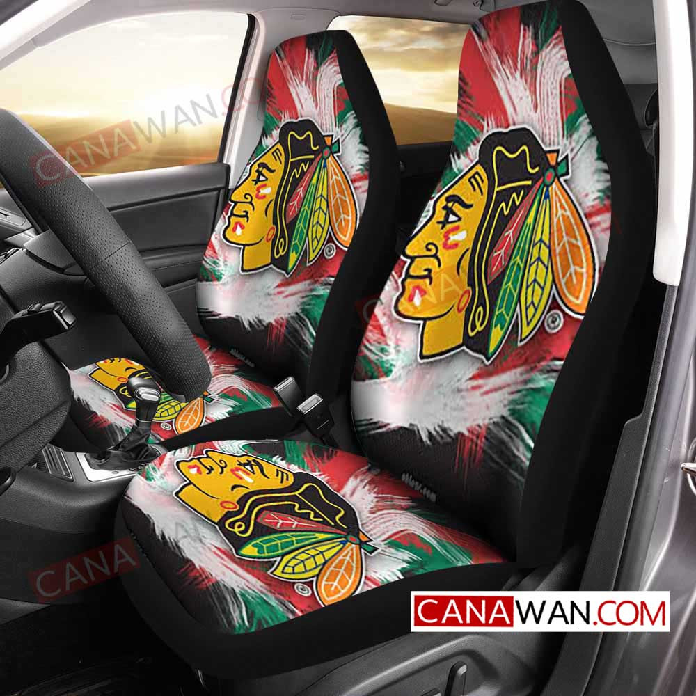 Chicago Blackhawks Style335 3D Customized Personalized Car Seat Cover