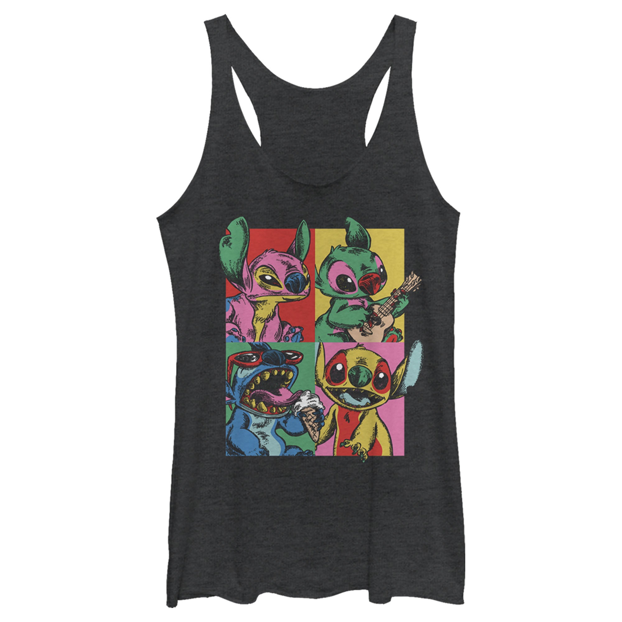 Women’S Lilo & Stitch Retro Panel Racerback Tank Top