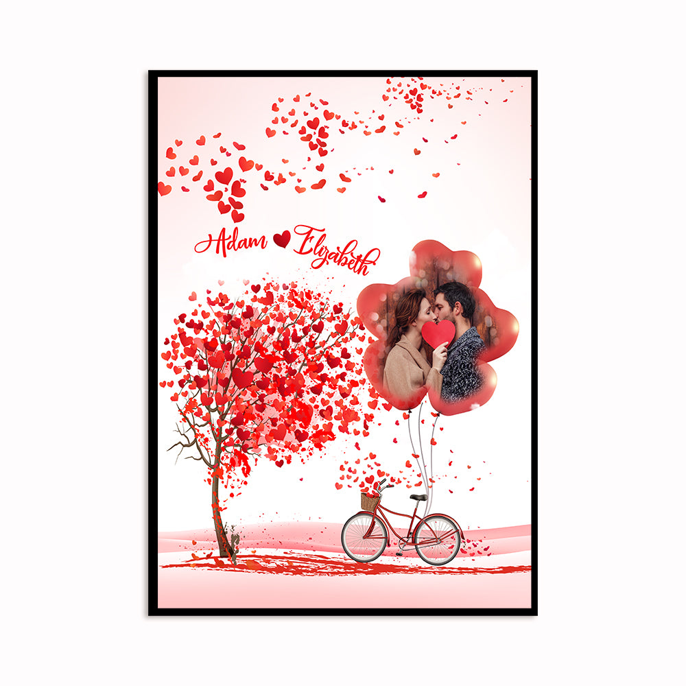Personalized Wall Art Poster Board Print Valentine Day Gift Ideas For Him Her Men Women Boyfriend Girlfriend Husband Wife Couple – Custom Photo My Love Is You HT221210 – PersonalizedWitch