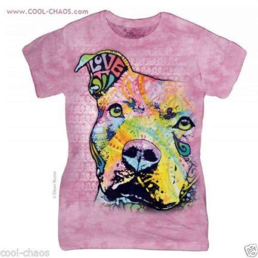 Love Dog T-Shirt/Puppy Dog Lover Tee,Pink Tie Dye Tee