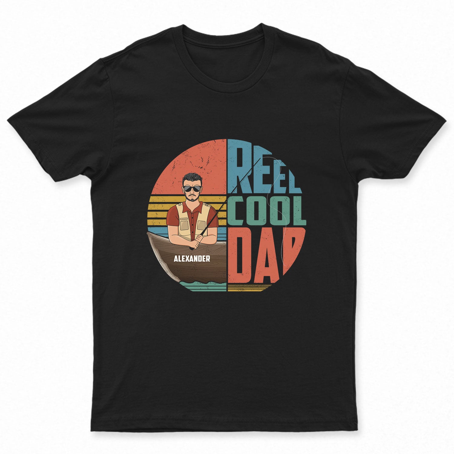 Fishing Reel Cool Dad – Gift For Father – Personalized Custom T Shirt