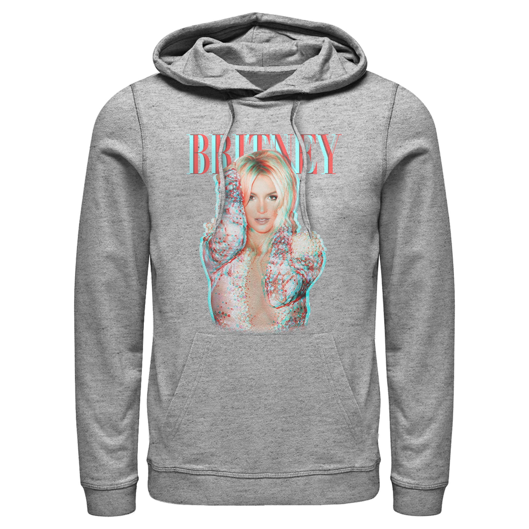 Britney Spears Men’S Pop Star Glitch  Pull Over Hoodie