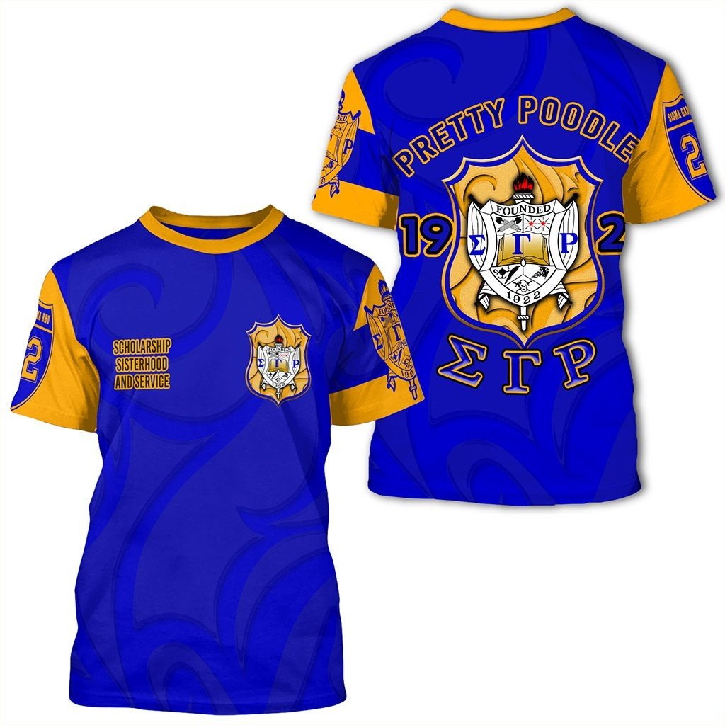 Sorority Tshirt – Sigma Gamma Rho Pretty Poodles Tee