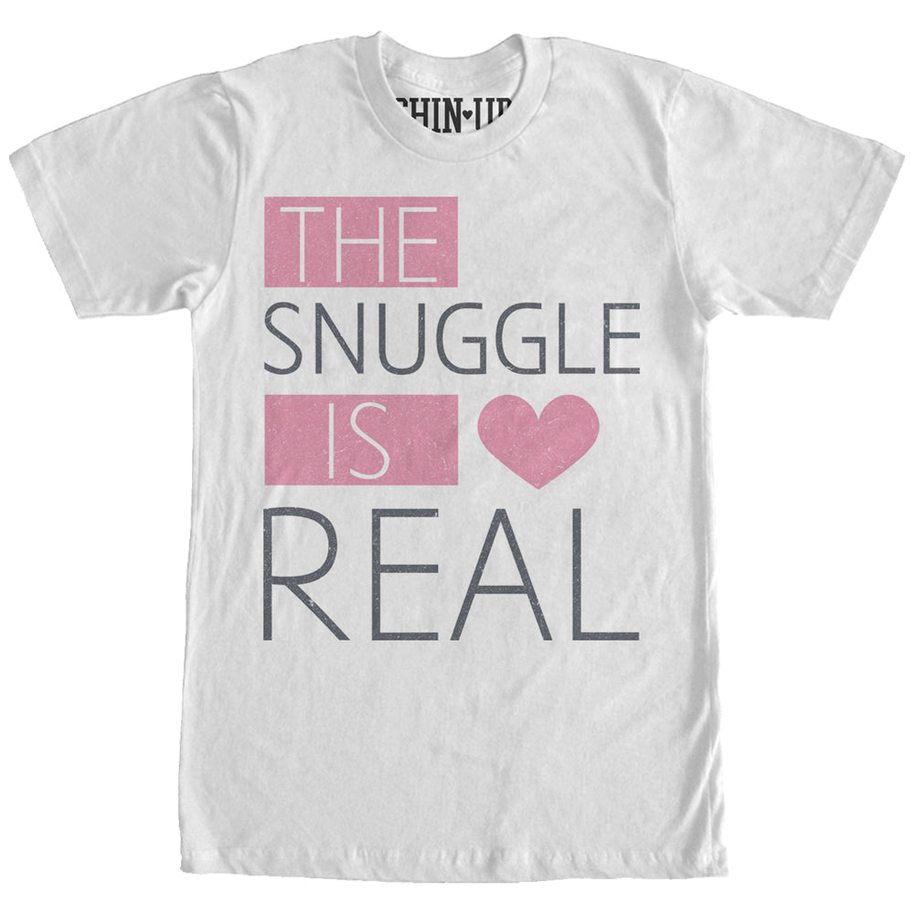 Chin Up Women’S Heart Snuggle Is Real  Boyfriend Tee