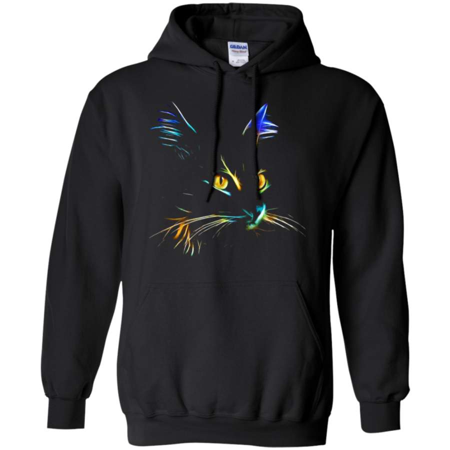 AGR Kitten In The Neon Light For Cat Lover Hoodie