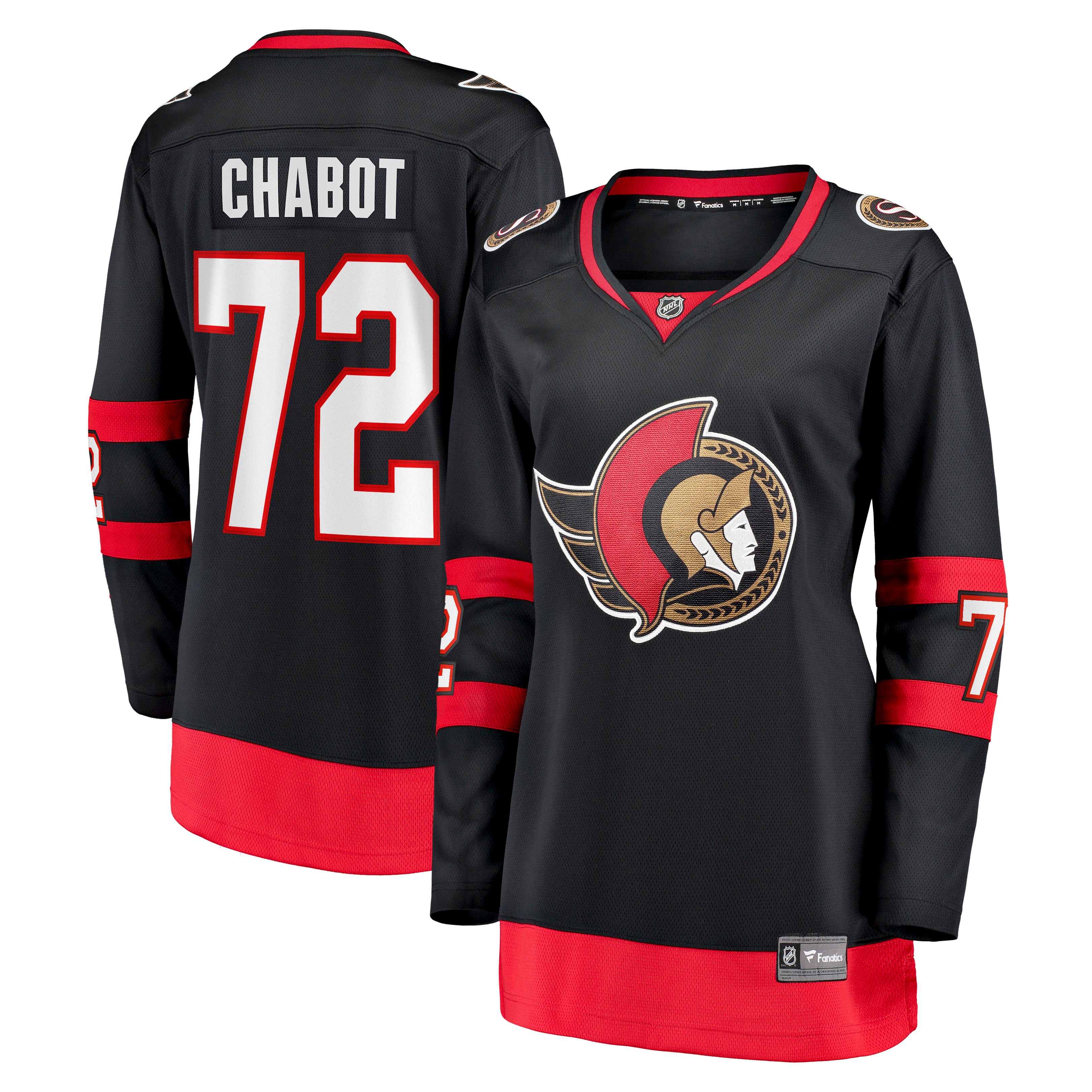 Women's Ottawa Senators Thomas Chabot Black Home Breakaway Jersey