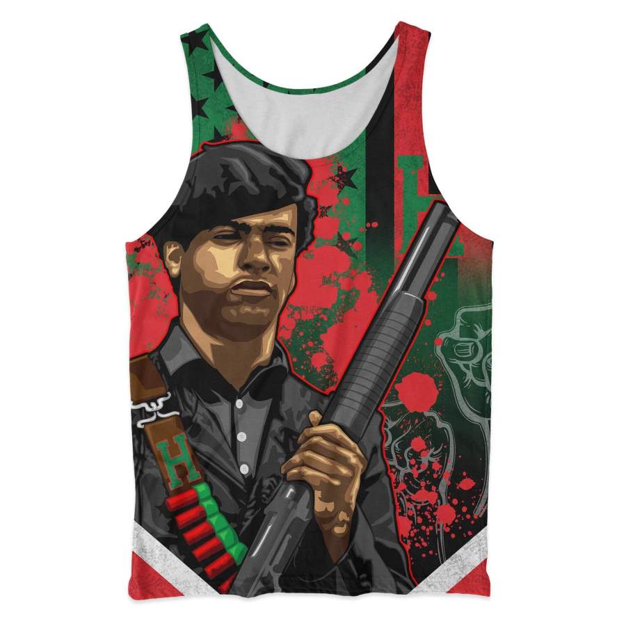 African American Flag Huey Tank Top