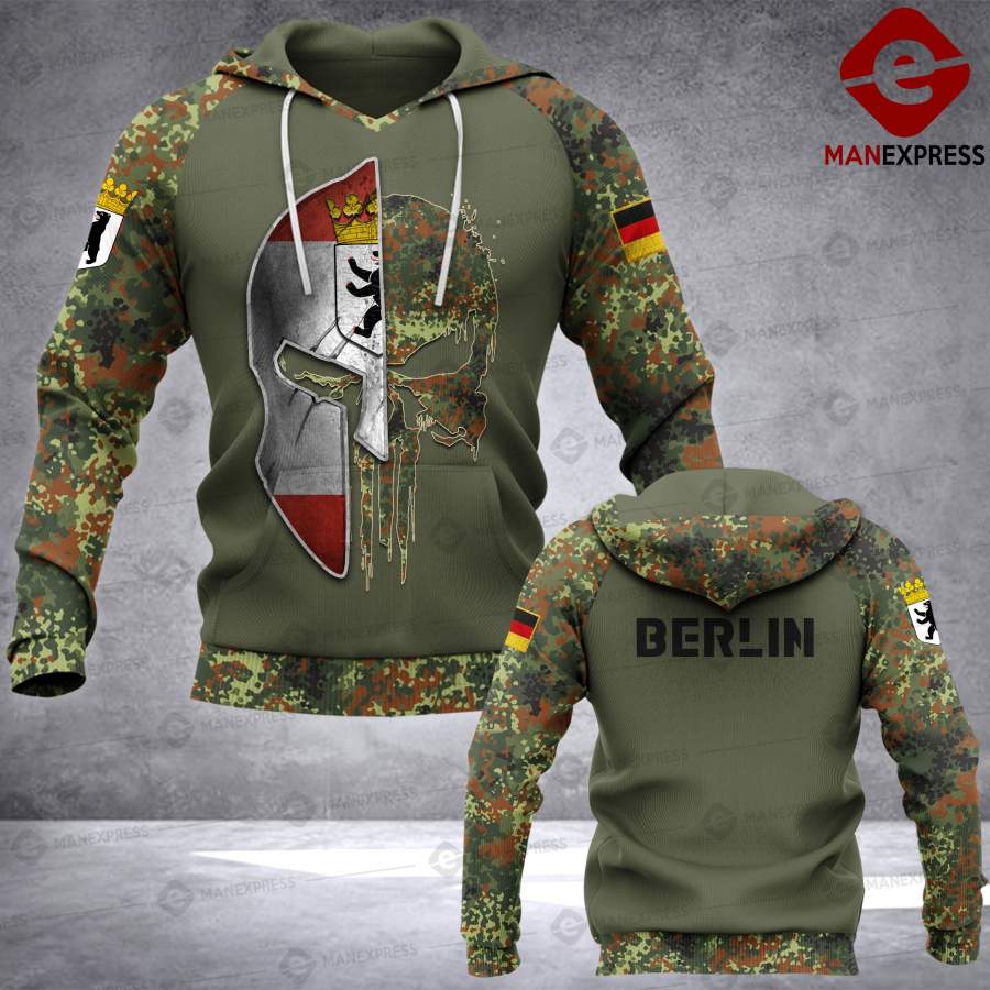 Spartan Berlin – Germany Camo army Pns 3D printed hoodie NQA