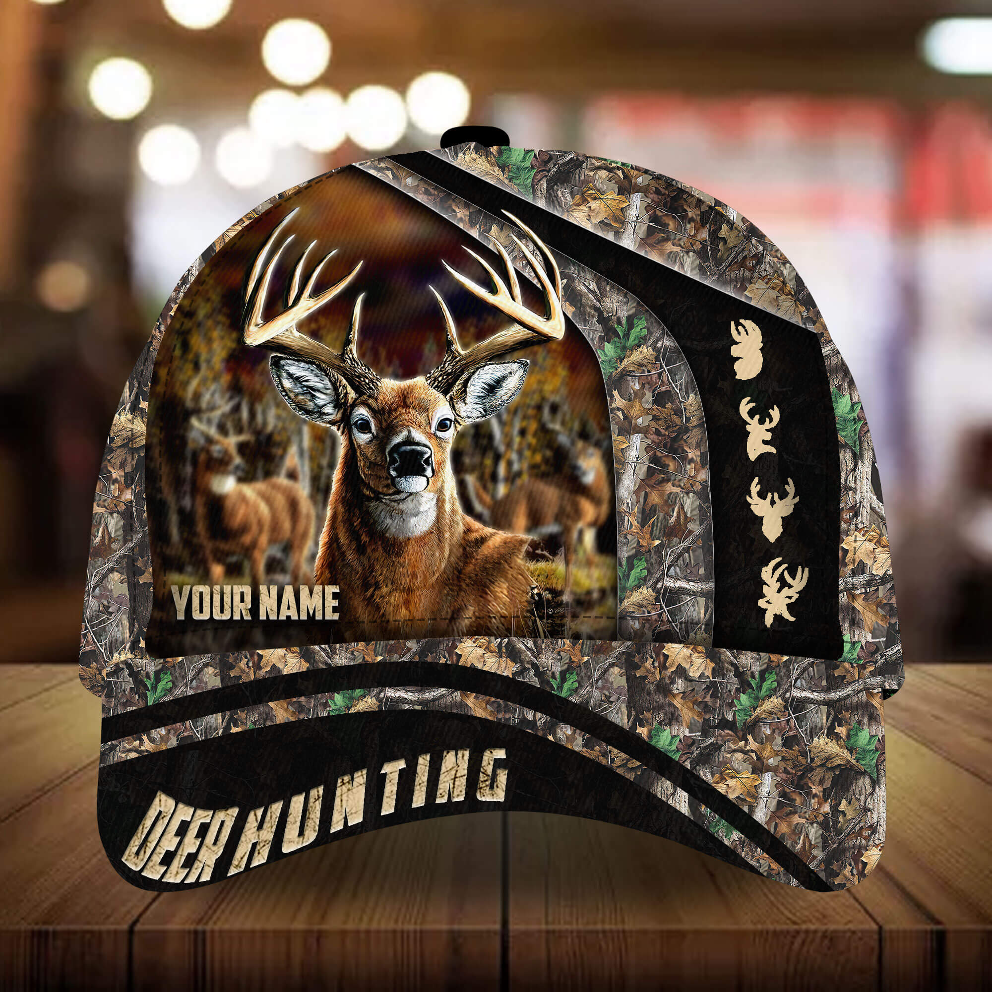 New Century Of Deer Hunting Classic Cap 3D Multicolored Personalized |