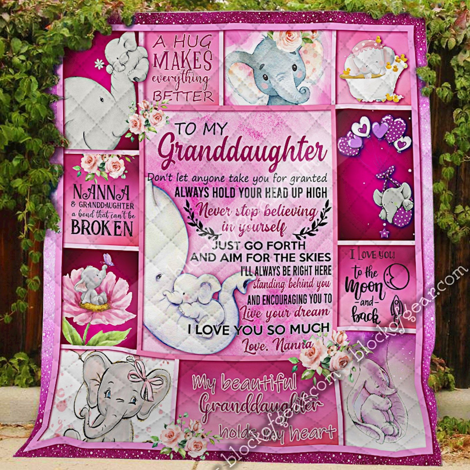 To My Granddaughter, Nanna Quilt NP303SC5