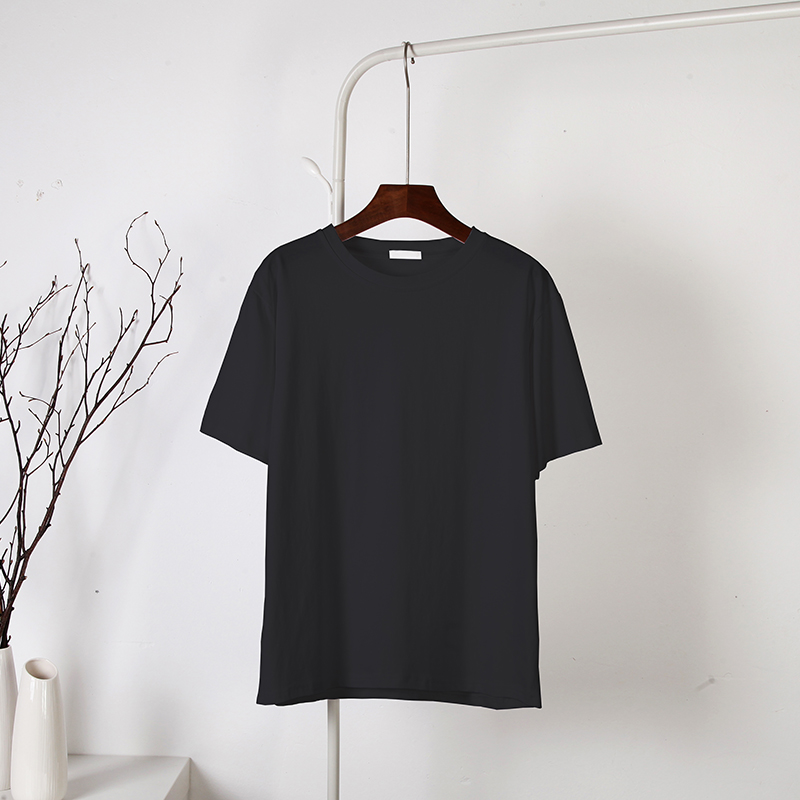 Blessyuki Basic Summer T Shirt Women New 100% Cotton Casual Solid Tee Female Korean Loose Soft Short Sleeve O Neck Top 10 colors alx