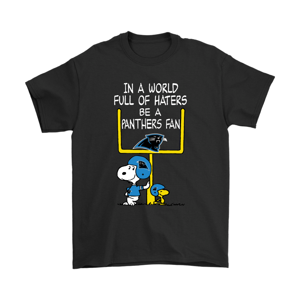 Check out this awesome Be A Panthers Fan Carolina Panthers x Snoopy Mashup Shirts