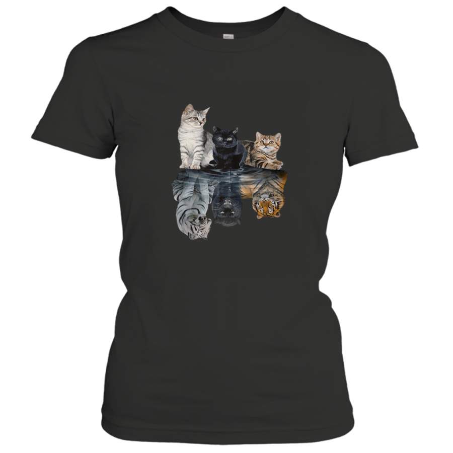 Cats reflection tigers shirt Women’s T-Shirt