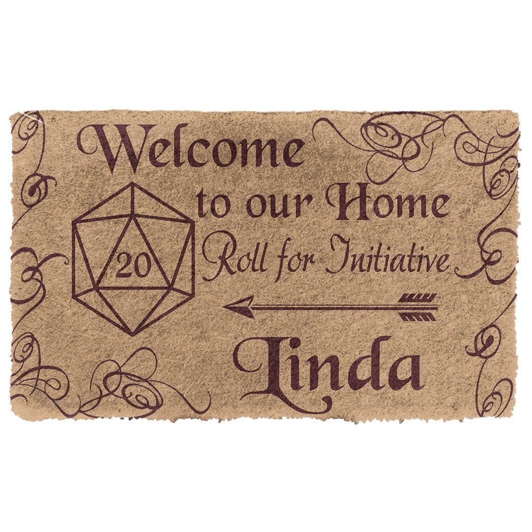 3D D D Welcome To Our Home Custom Name Doormat