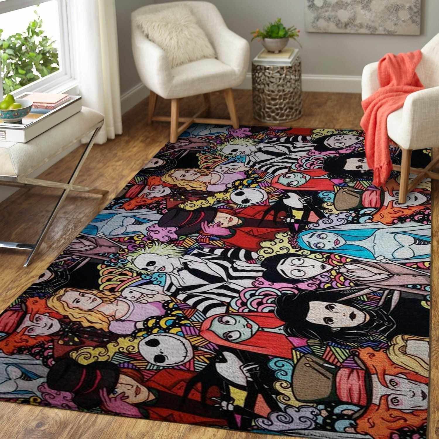 Tim Burton Characters Area  Sku 3120 Rug