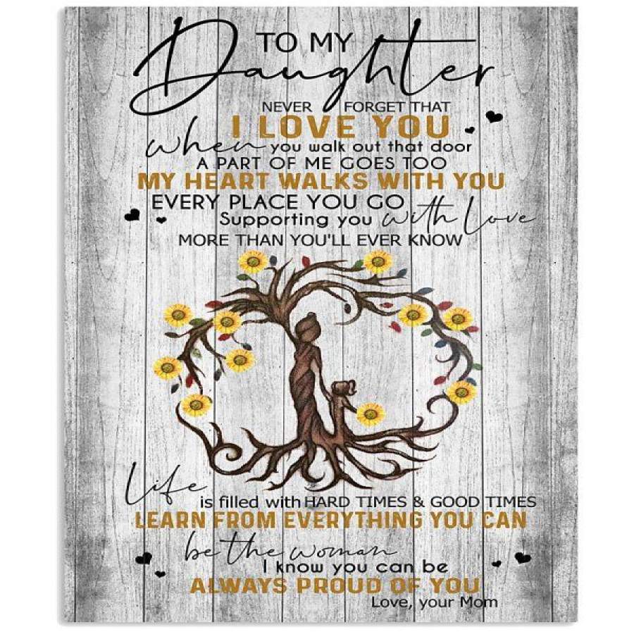 MOM TO MY DAUGHTER-ALWAYS PROUD OF YOU Vertical Poster