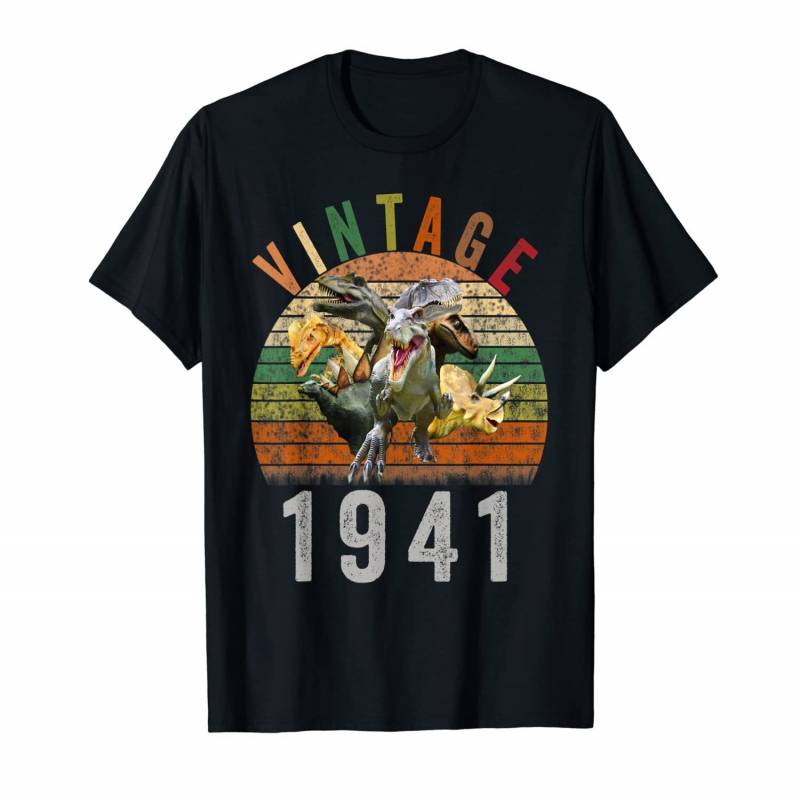 Vintage 78th Birthday Dinosaur T-shirt Dinosaur Vintage 1941 T-shirt