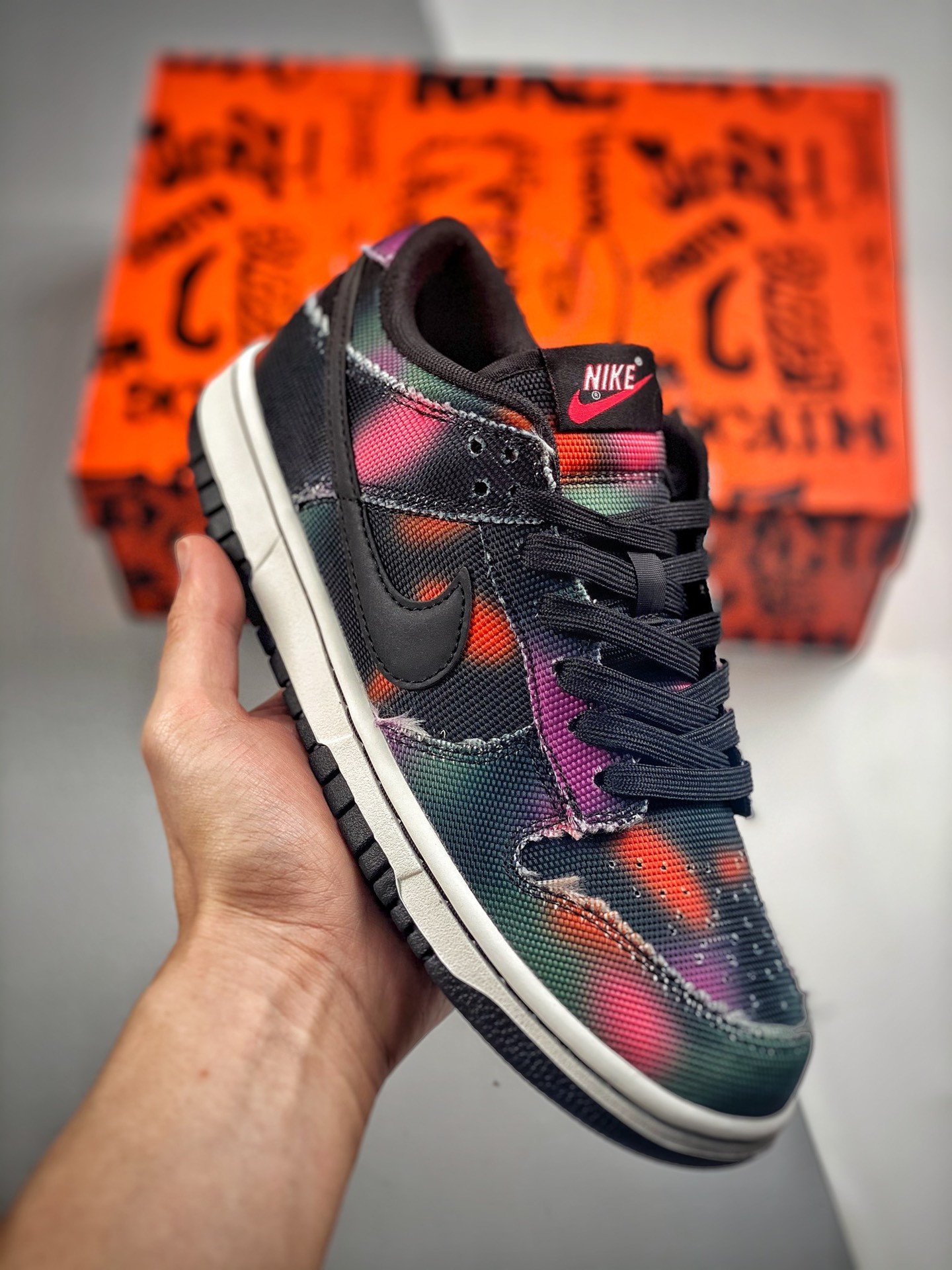 Nike Dunk Low Graffiti PurplePink-Black DM0108-002 5339333