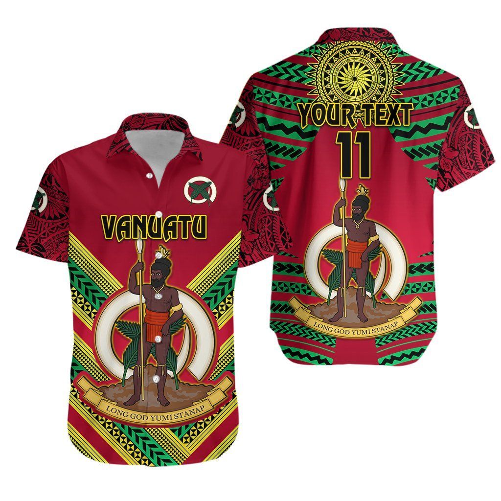 Vanuatu Rugby Hawaiian Shirt Original Style, Custom Text And Number K8