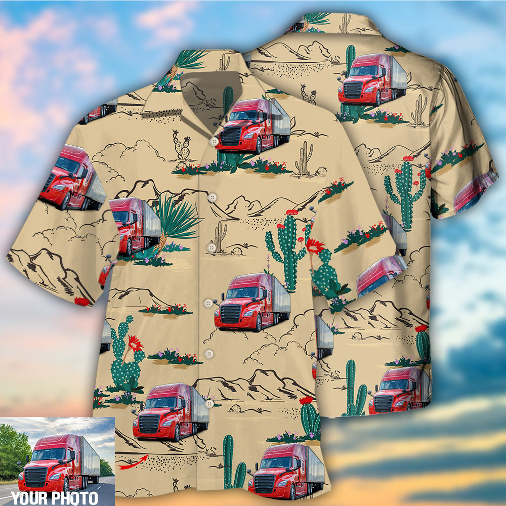 Truck Desert Custom Photo Hawaii Shirt Ha73725