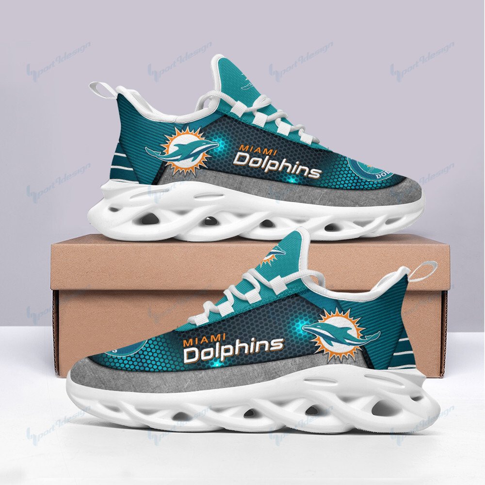 Miami Dolphins Yezy Running Sneakers Bb789