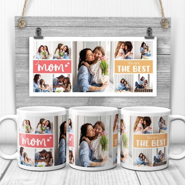 “Mom, You’re the Best” Custom Photo Mother’s Day Gift Mug