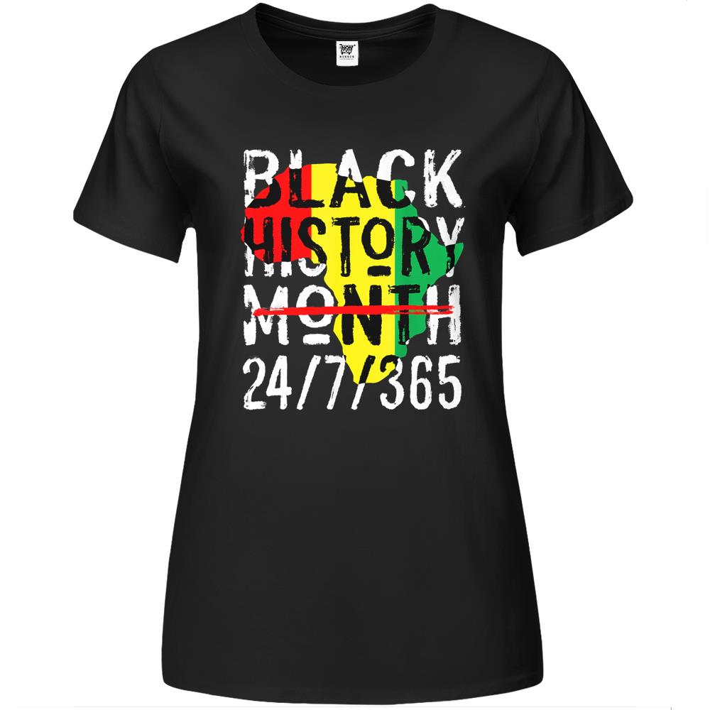 365 Africa Map Melanin 2022 Women Premium Womens T Shirts