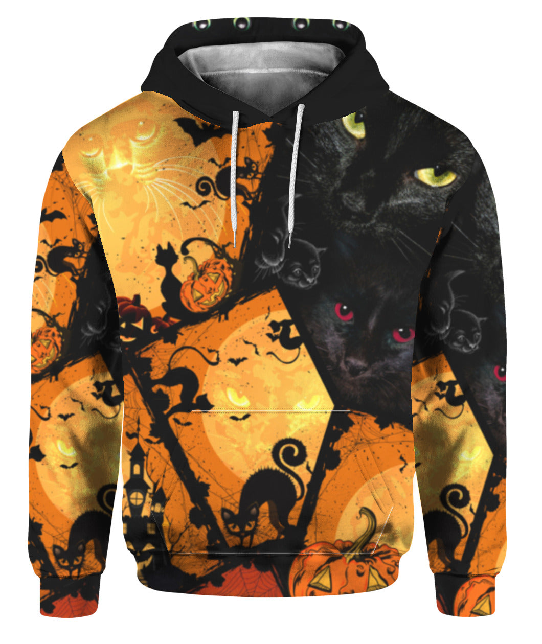 Oragontee Black Cat Halloween 3D All Over Print | For Men & Women | Adult | Hp1624
