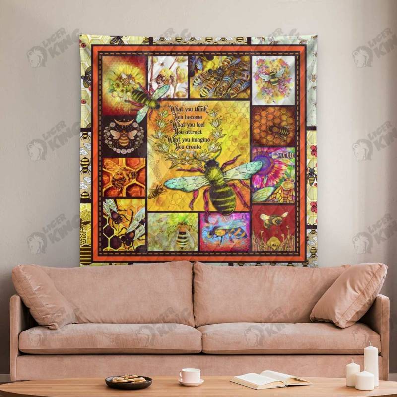 Animal Bee Quilt Blanket 1496