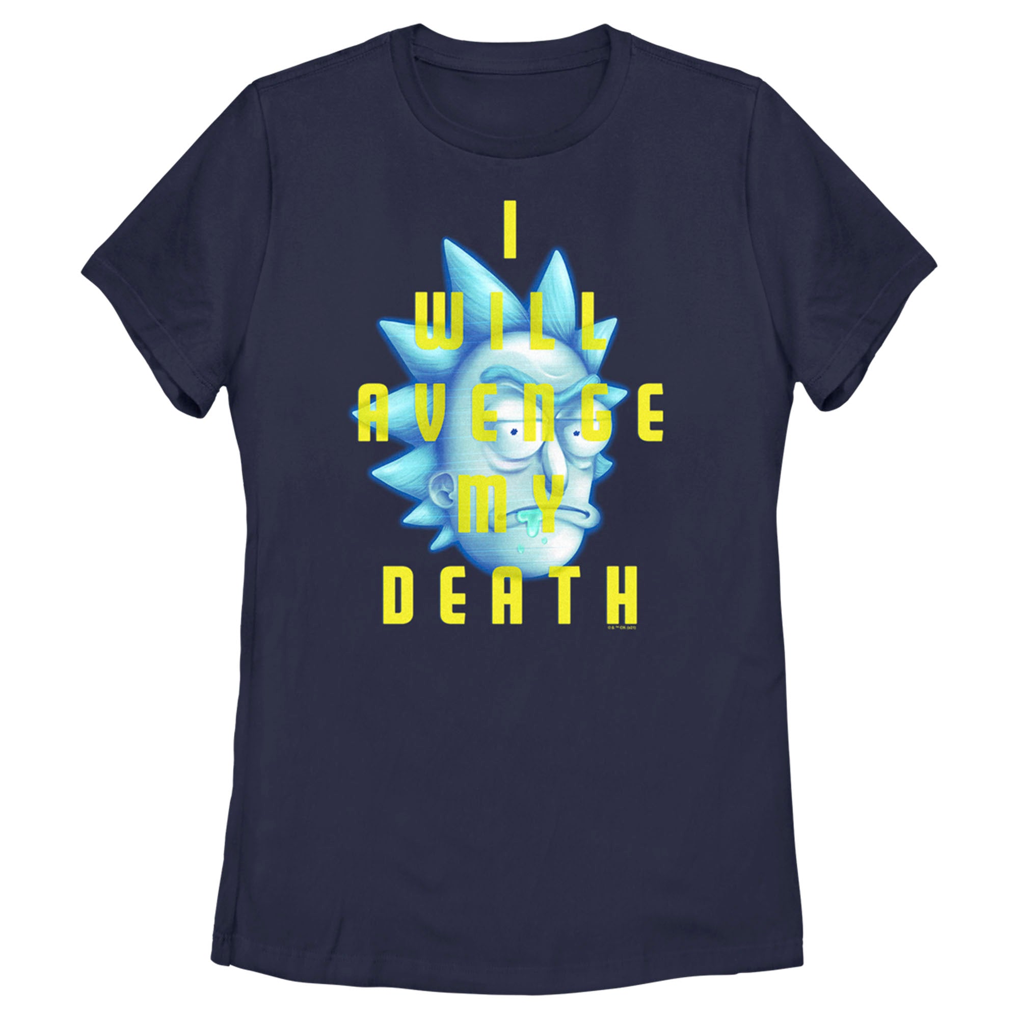 Women’S Rick And Morty Hologram Rick I Will Avenge My Death T-Shirt