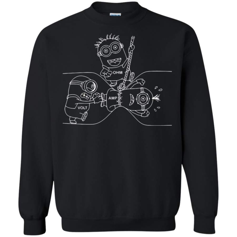 AGR Minions Volt Amp Ohm Funny Illustration Despicable Me Sweatshirt