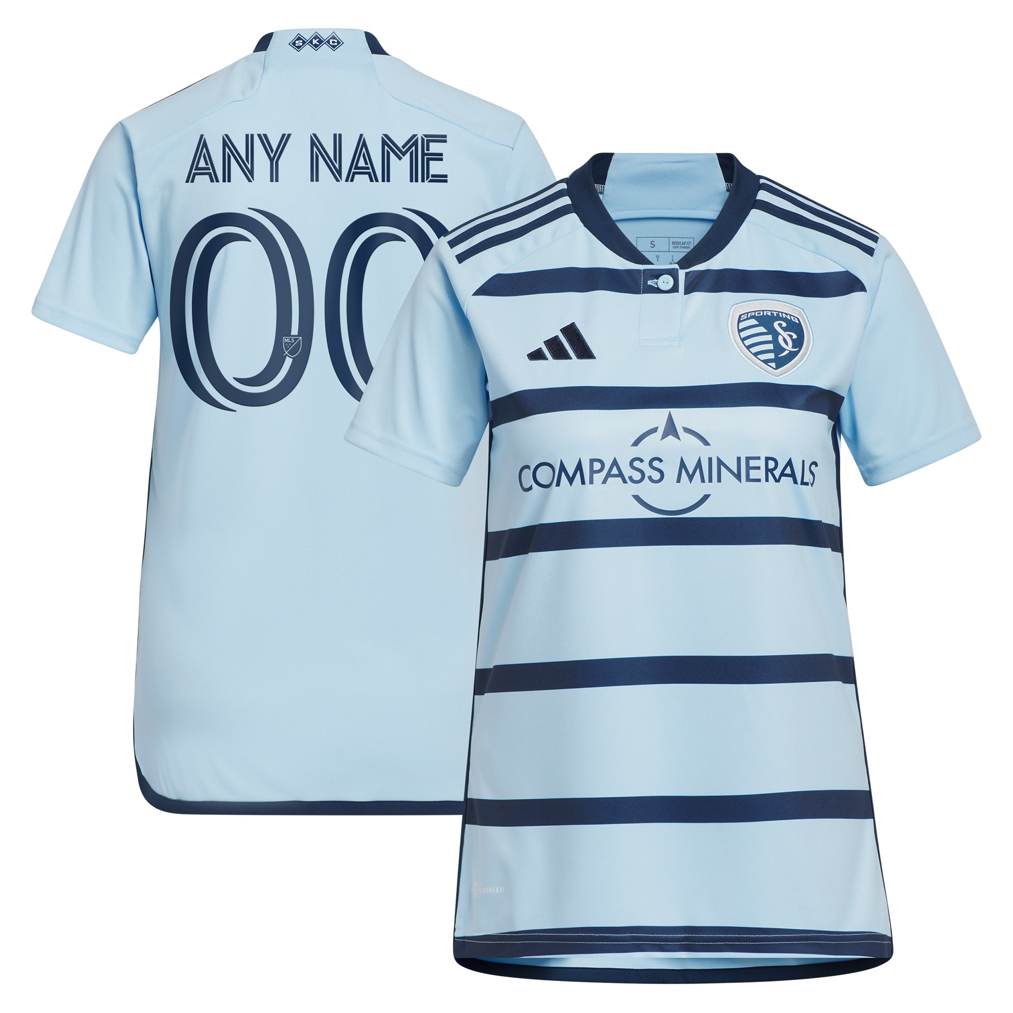 Sporting Kansas City Women's 2023 Hoops 4.0 Replica Custom Jersey – Light Blue