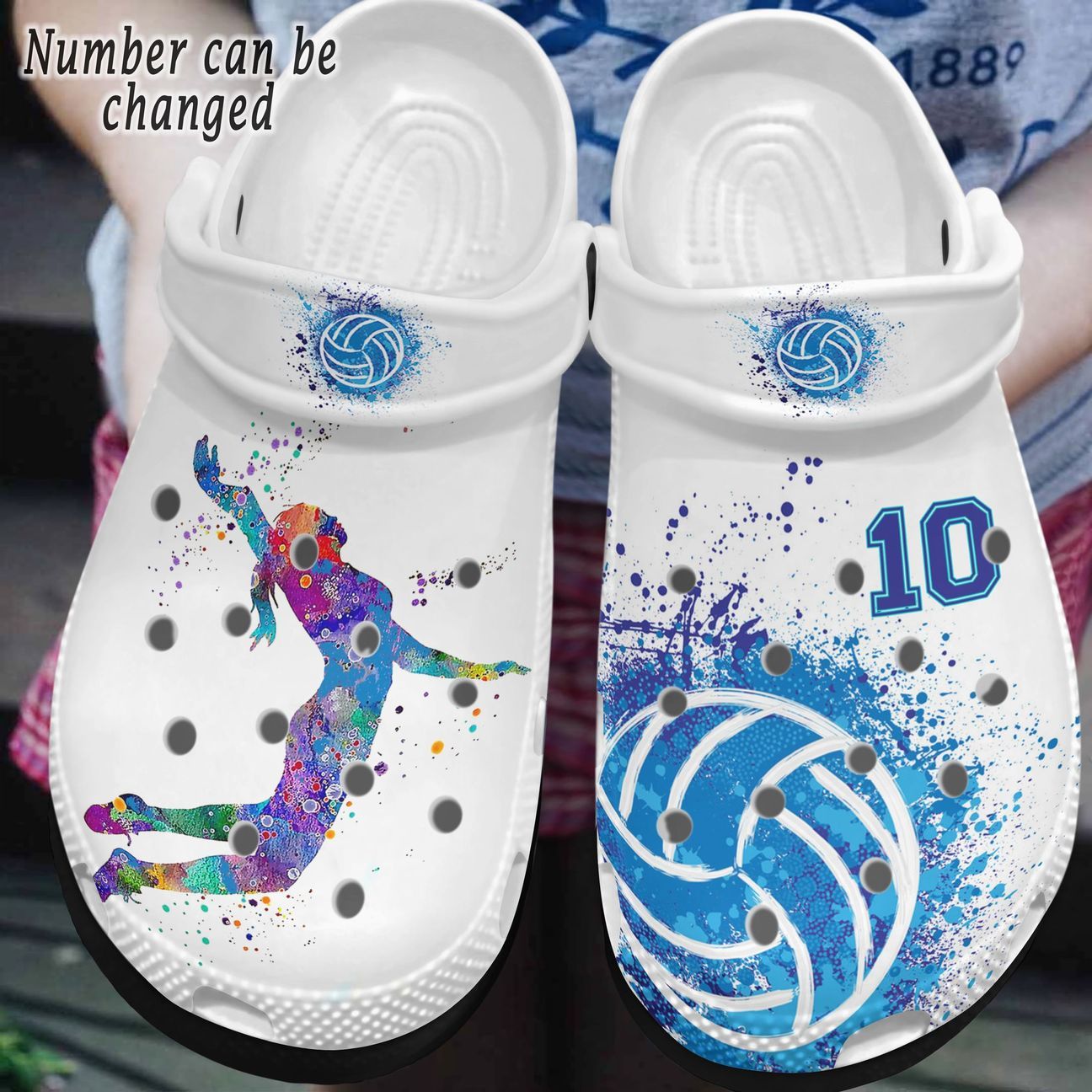 Volleyball Personalized Clog, Custom Name, Text, Color, Number Fashion Style For Women, Men, Kid, Print 3D Volleyball Lover