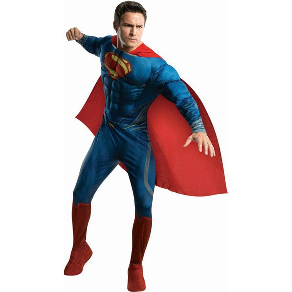 Superman Man Of Steel Men’S Deluxe Muscle Chest Costume